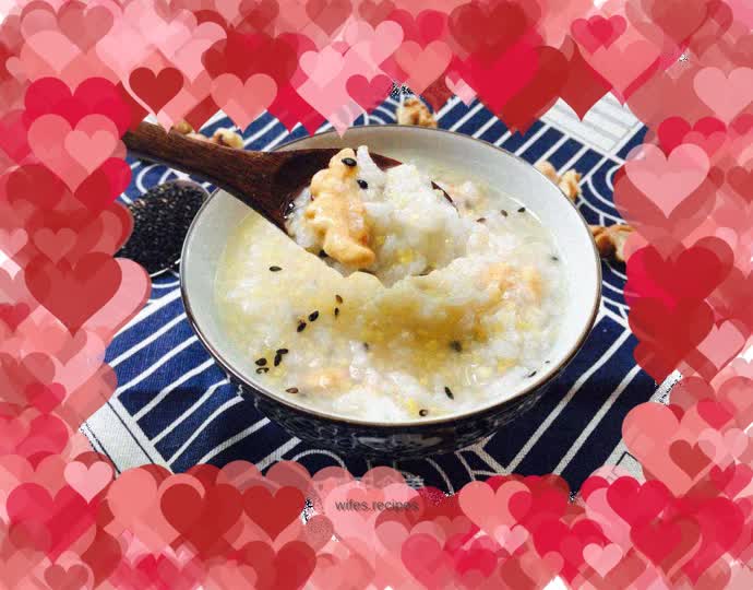 Sesame and walnut porridge