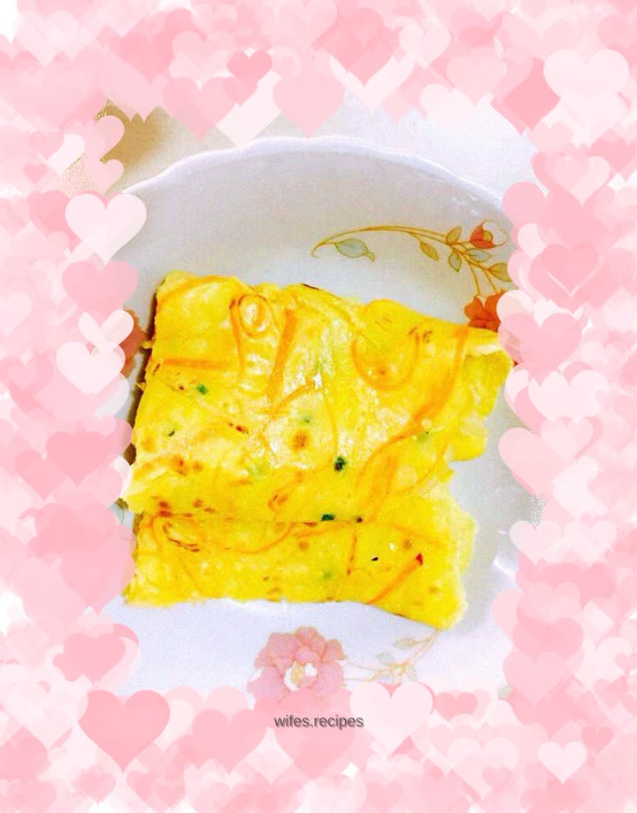 Double silk egg pancake
