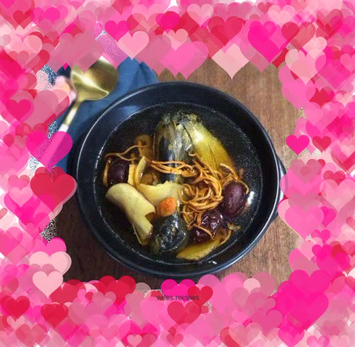 Cordyceps flower black chicken soup