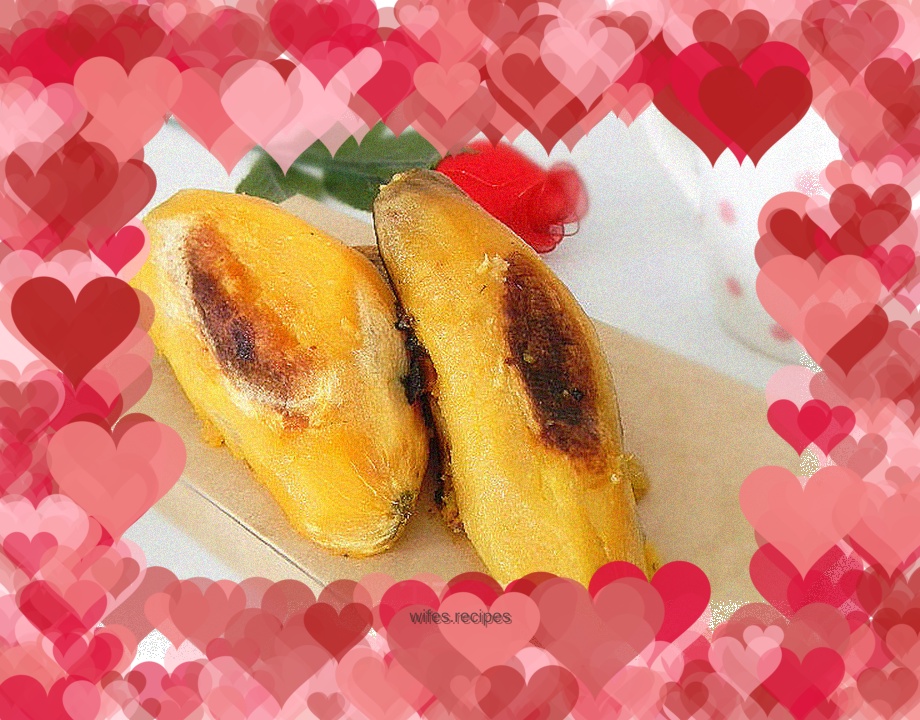 Baked sweet potatoes with electric pan