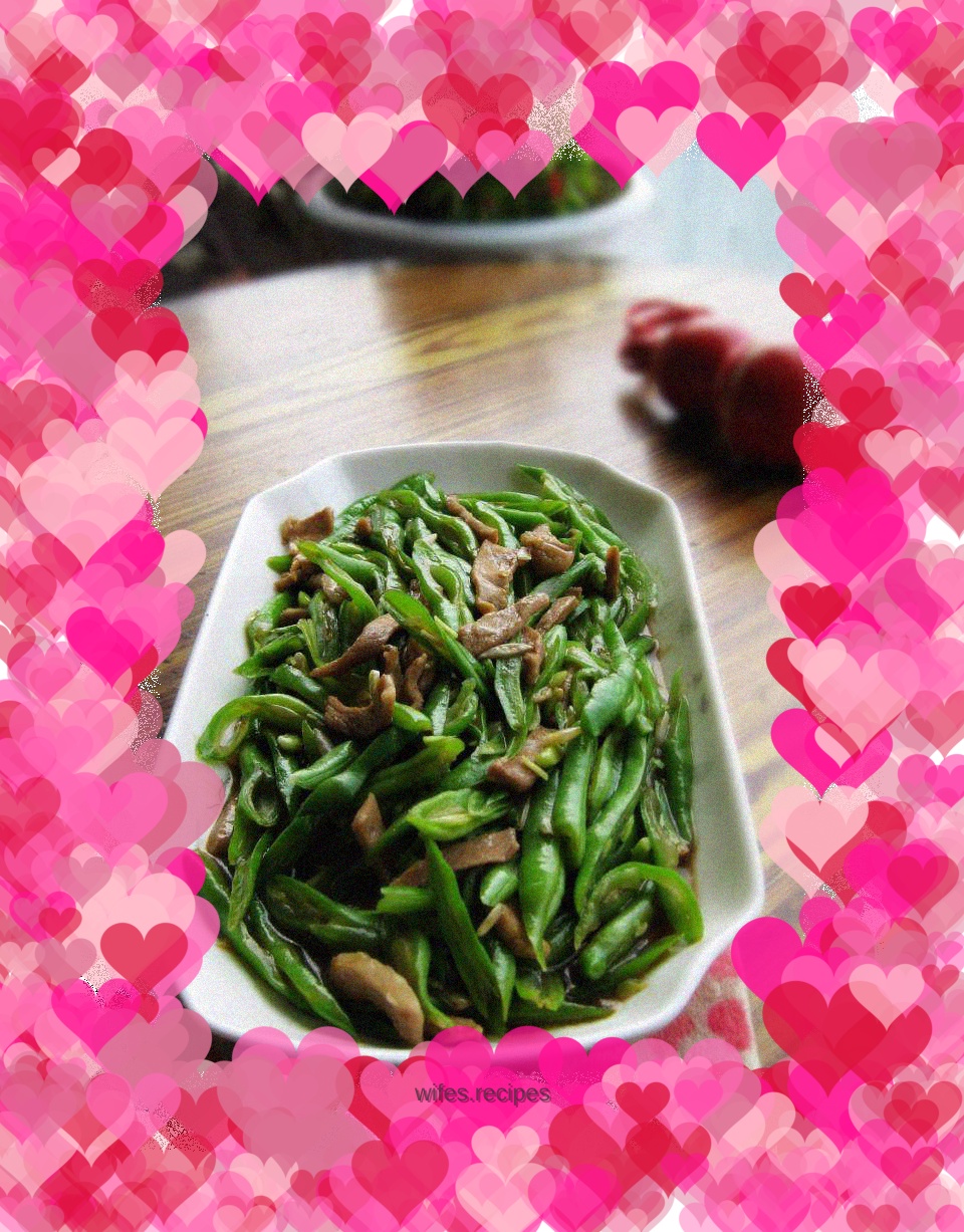 Green beans in oyster sauce