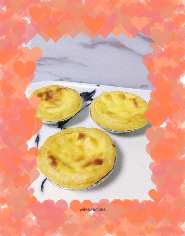 Creamless version of egg tart
