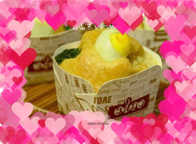 Double flower salty cake