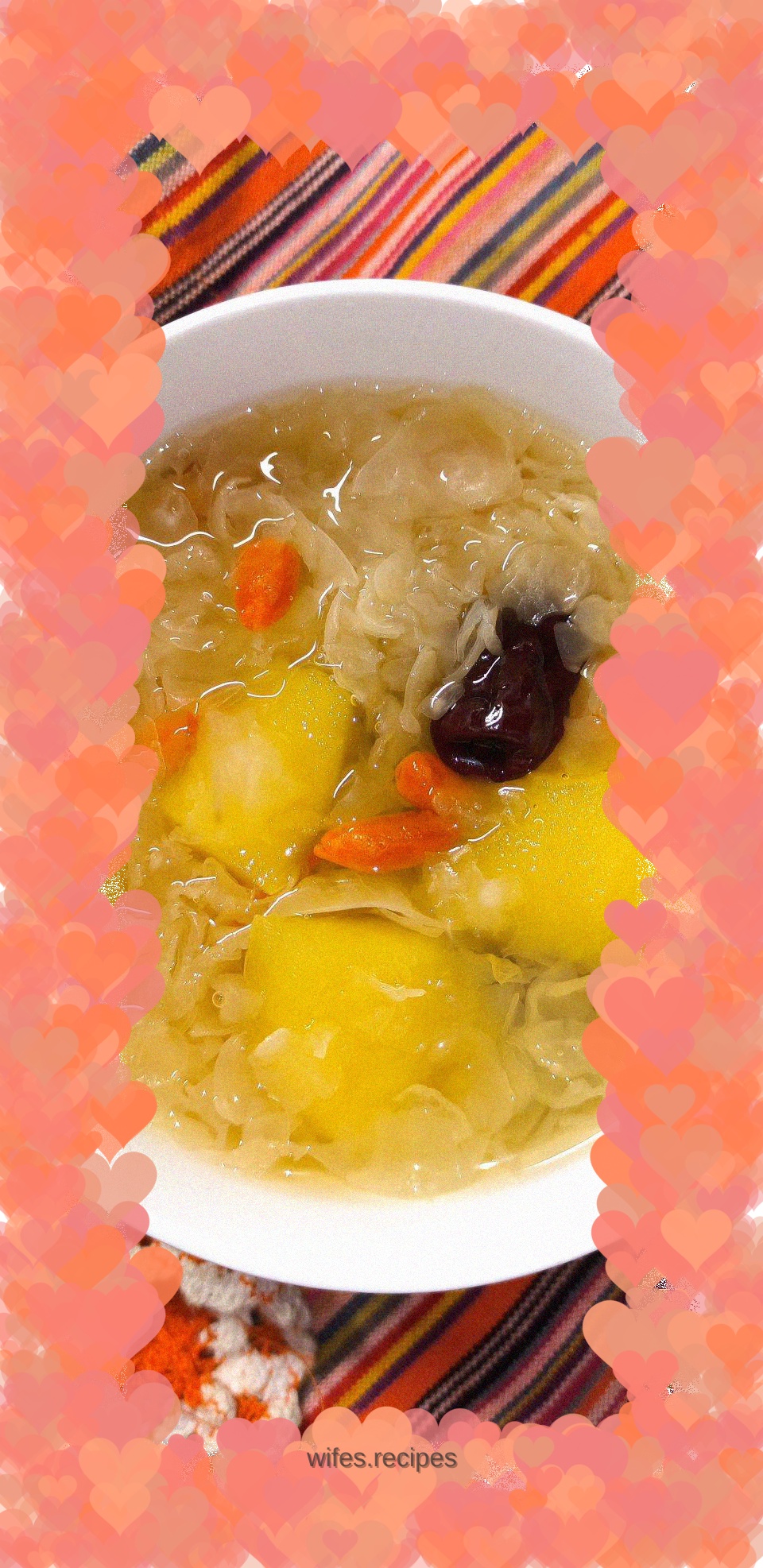 Apple, Red Dates and Tremella Soup