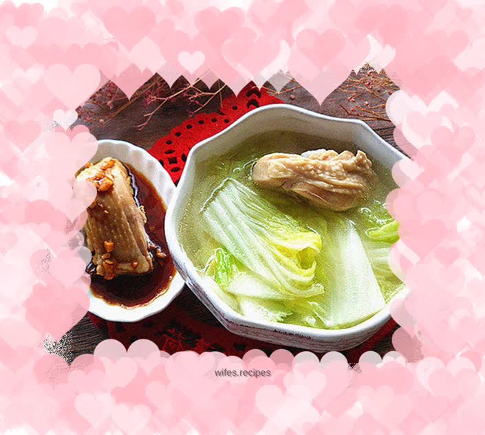 Baby Cabbage in Chicken Soup