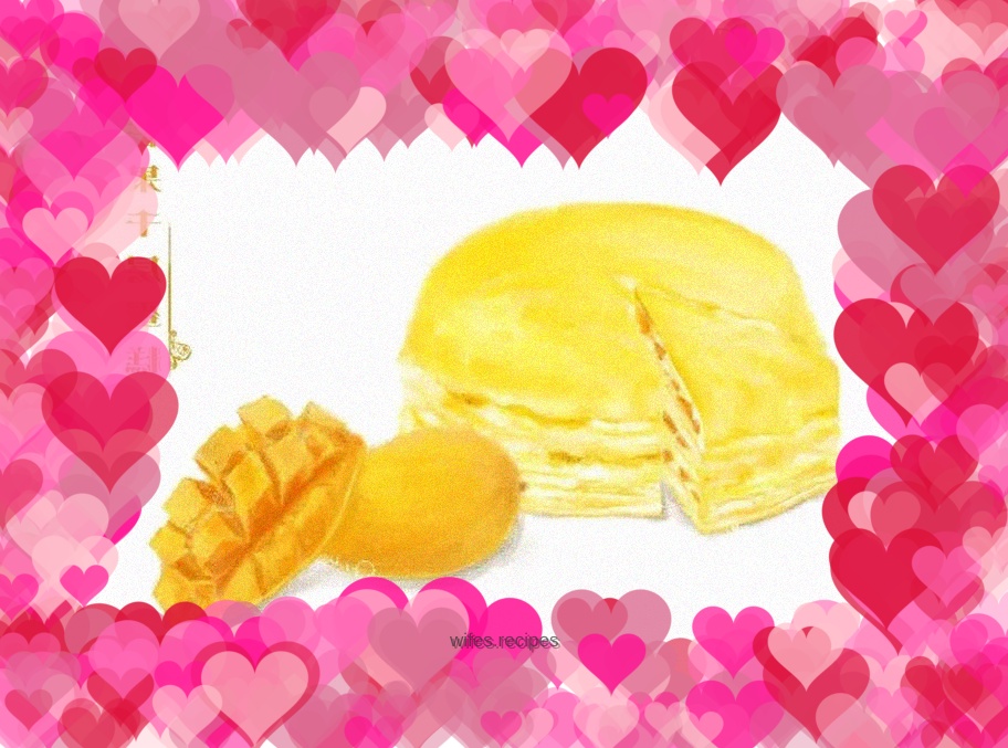[Hand-drawn recipe] Mango Layer Cake, a dessert cake that can be made in one pan