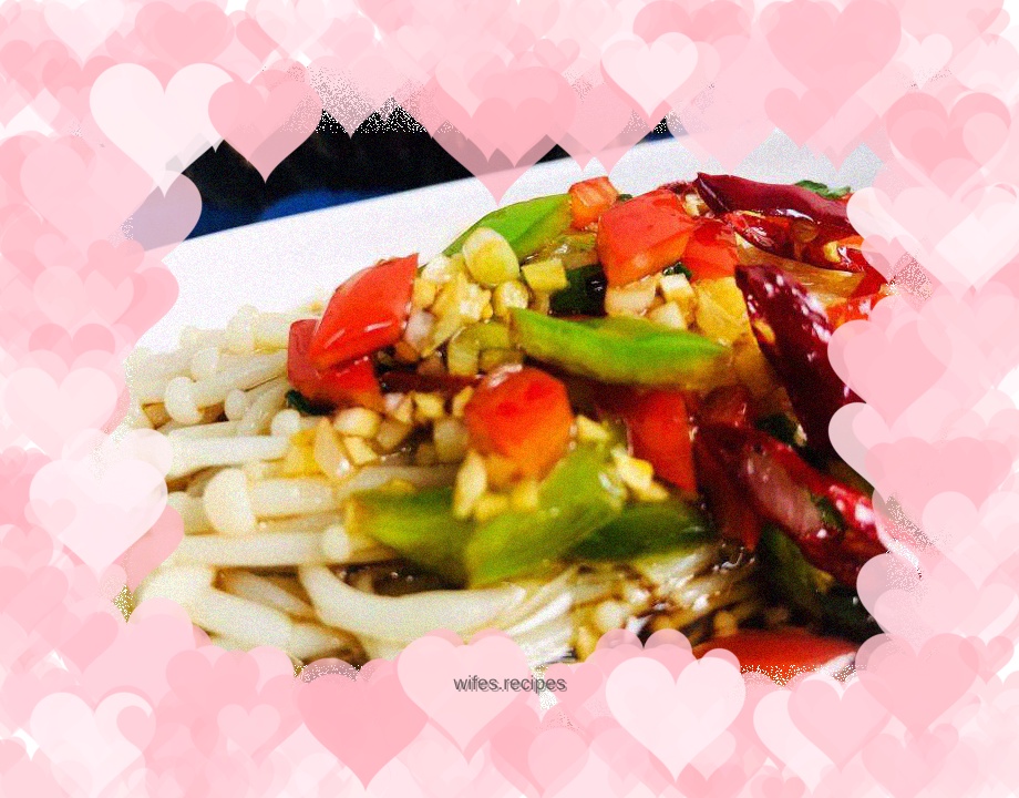 Lazy dish & Cold Enoki Mushroom