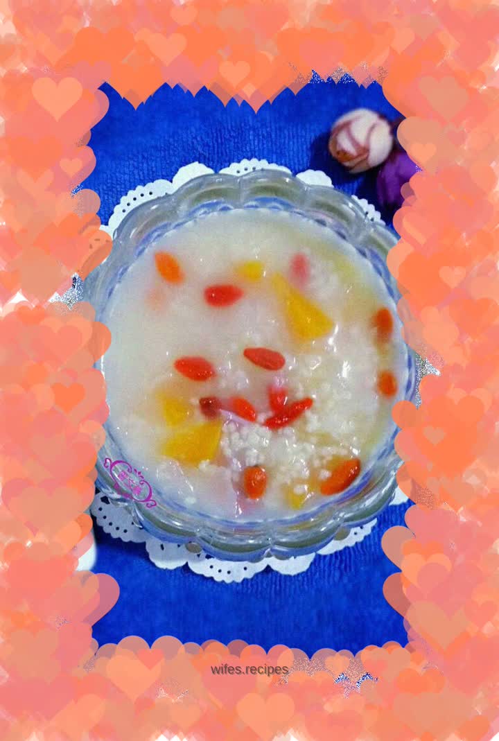 Sweet potato and millet porridge