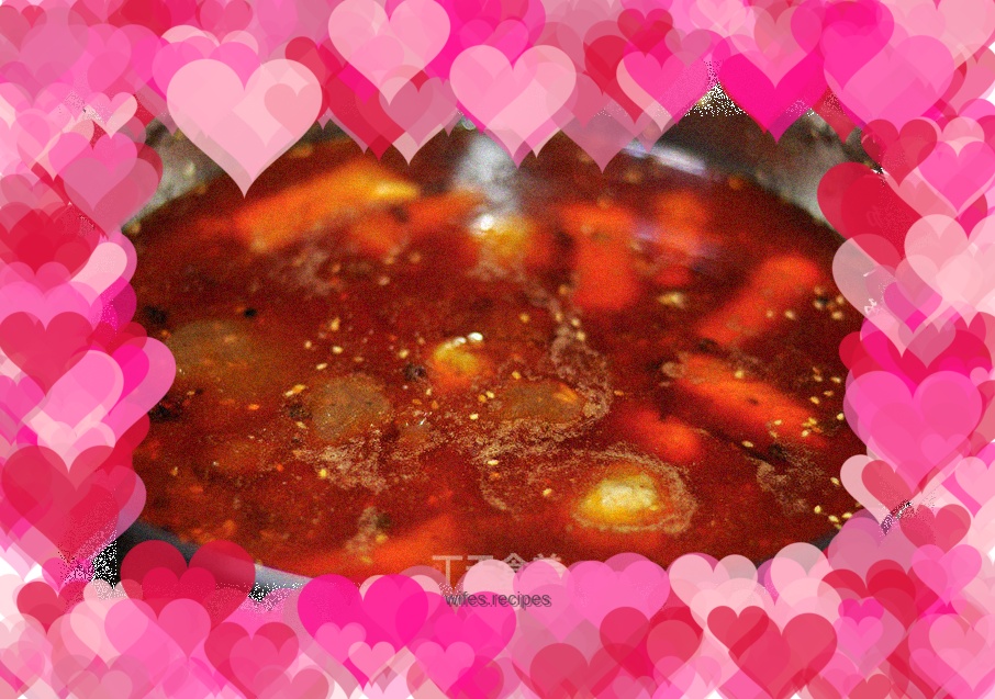 Homemade Spicy Red Soup Hot Pot