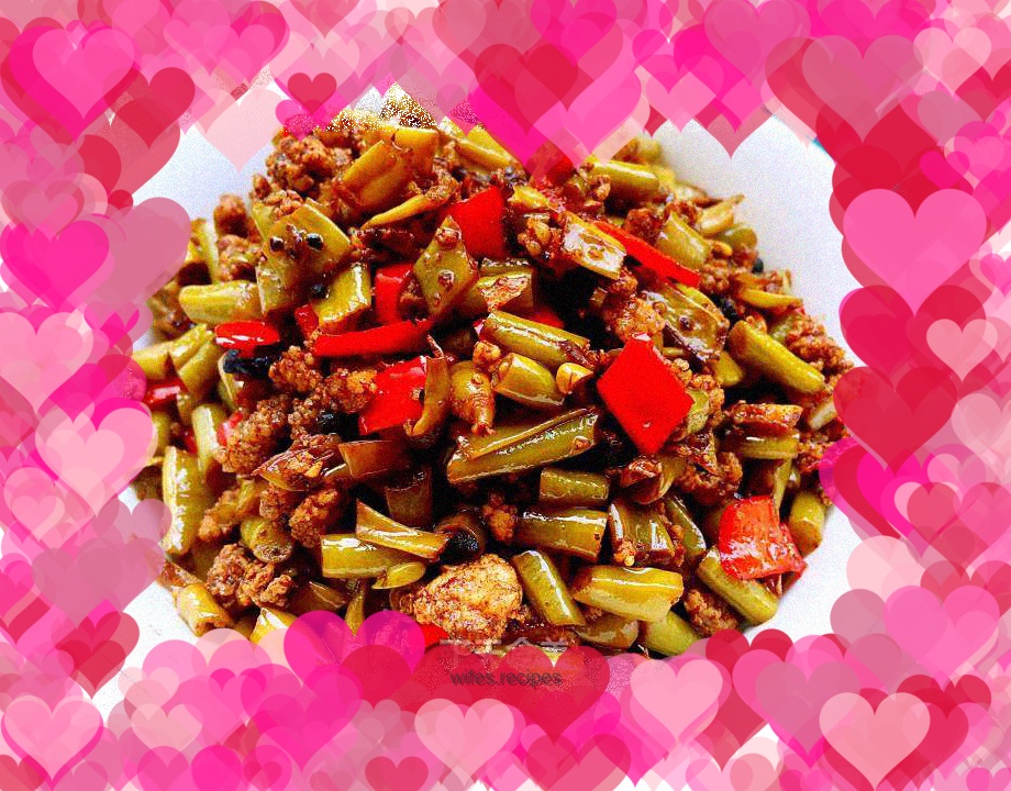 Stir-fried minced pork with pickled beans
