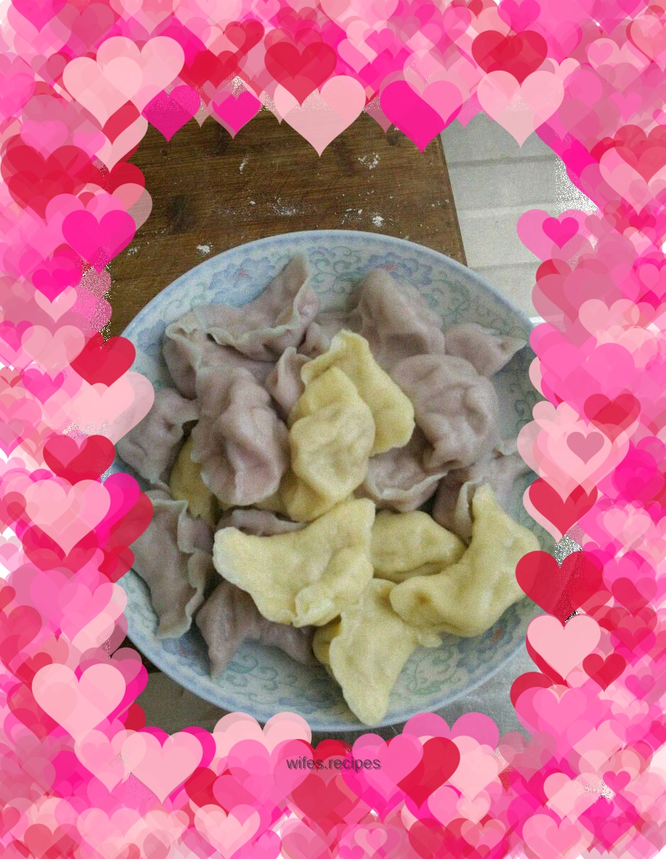Two-color dumplings