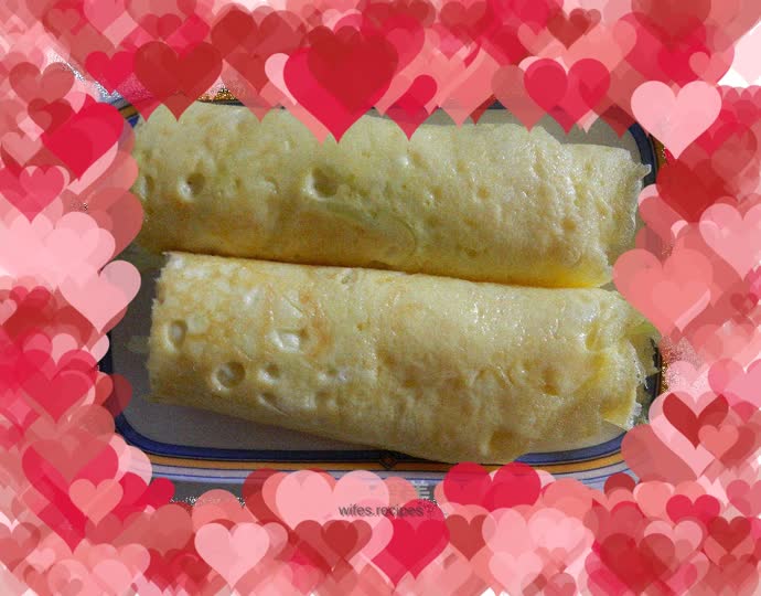 Egg Roll with Green Bamboo Shoots