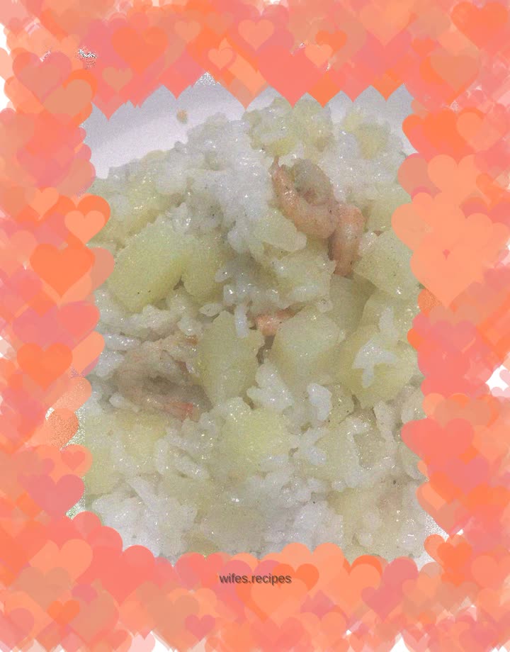 Potato braised rice