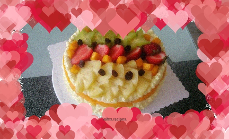 Caramel Pineapple Sandwich Fruit Cake