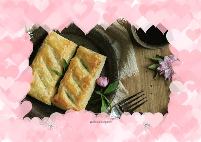 Thousand-feuille pastry red bean pie