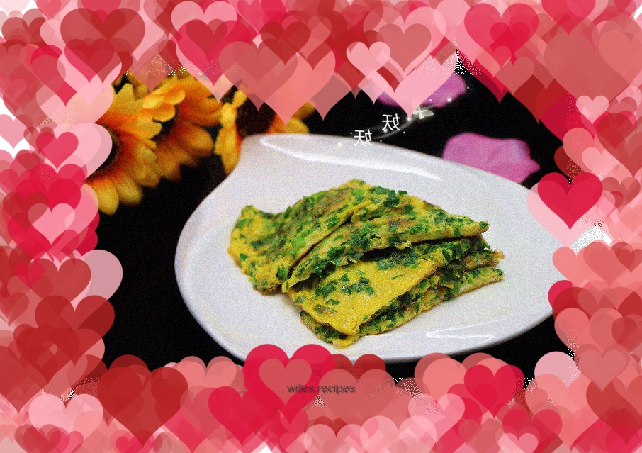 Chive omelette