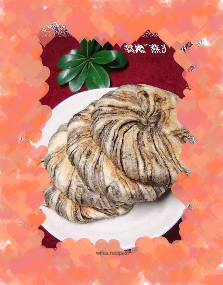 A good place for bean dregs-------[Bean dregs, chives and sesame sauce pancakes]