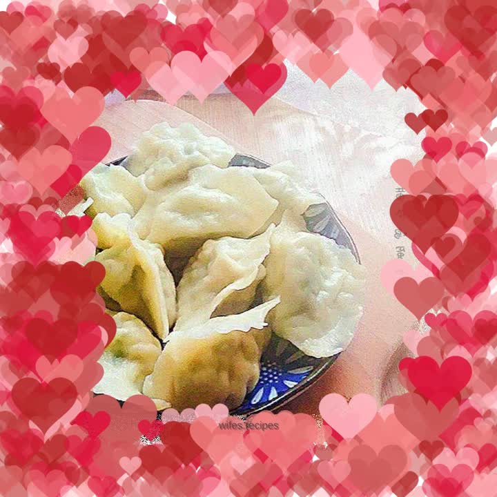 Cucumber and egg dumplings