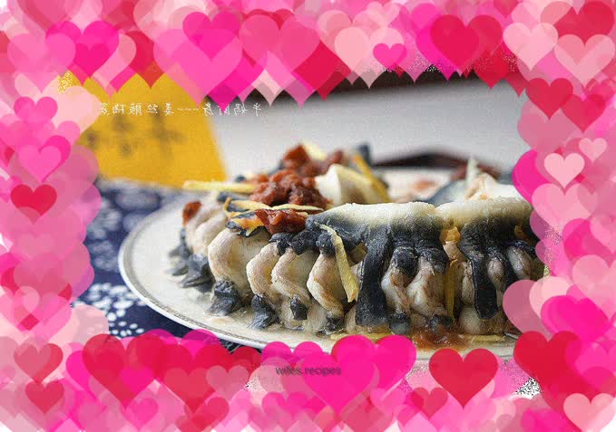 Steamed eel with ginger and sour plum