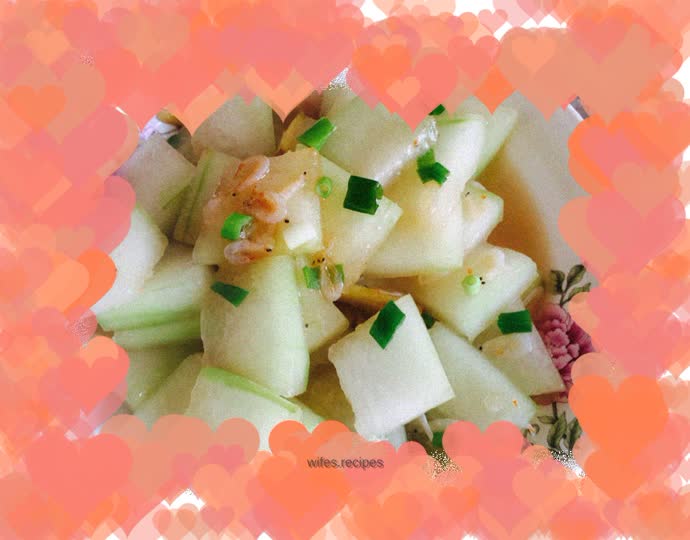 Fried Winter Melon with Shrimp Skin