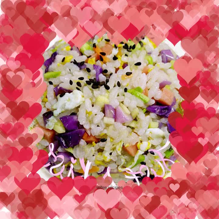 Colorful rice