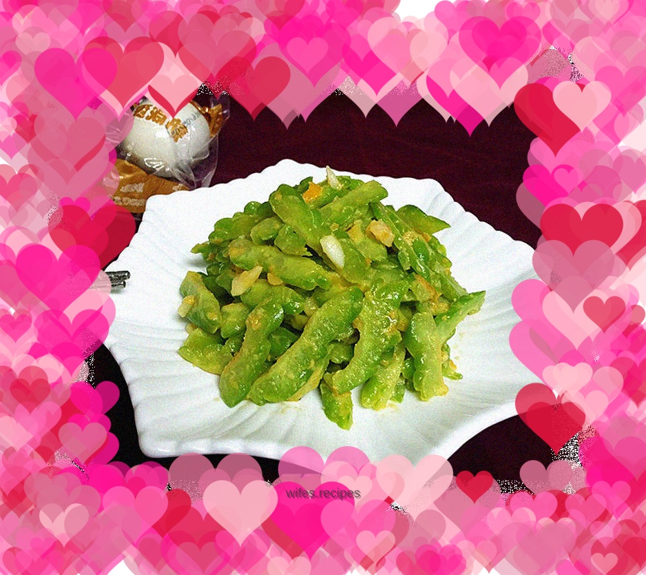 Baked Bitter Melon with Salted Egg Yolk