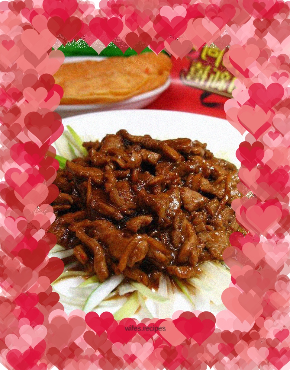 So much meat~【Shredded Pork with Beijing Sauce】