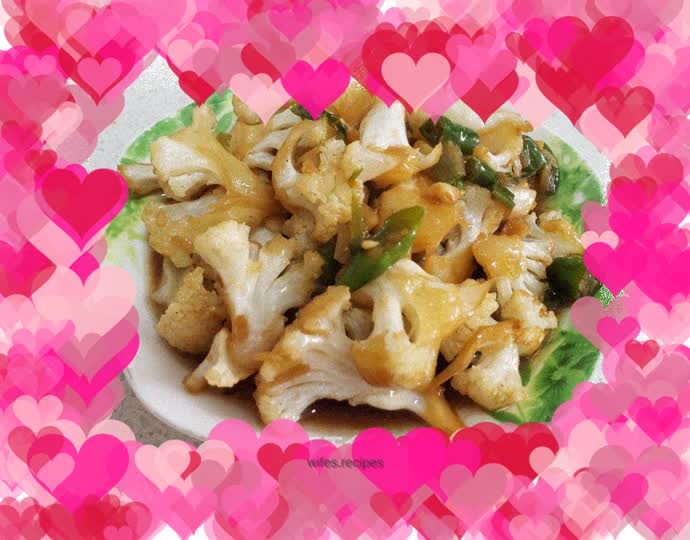 Stir-fried cauliflower