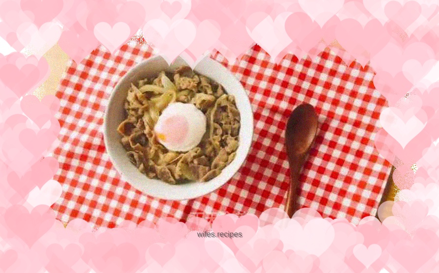 Meat, meat, meat, and beef donburi are the perfect match!