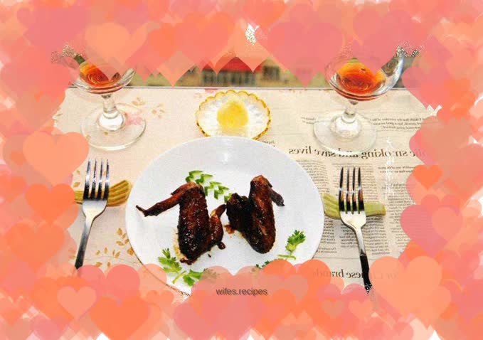 Black pepper grilled chicken wings