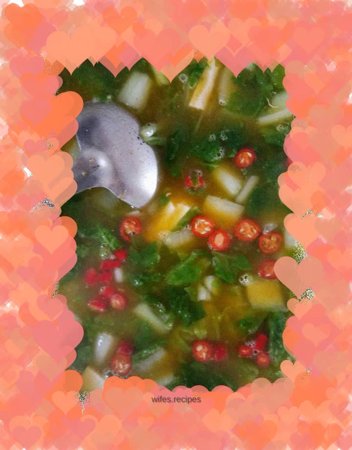 Chinese cabbage stewed with tofu soup