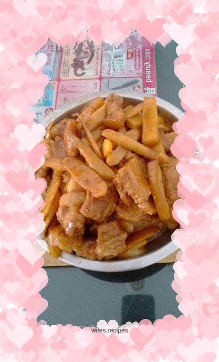 Braised pork with ginger