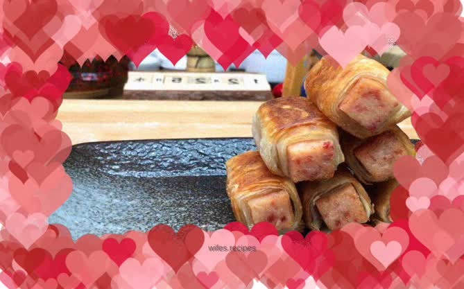 Tutorial on how to make luncheon meat puff pastry rolls, you can make it with just one hand pancake, no need to knead the dough, it’s so crispy and delicious