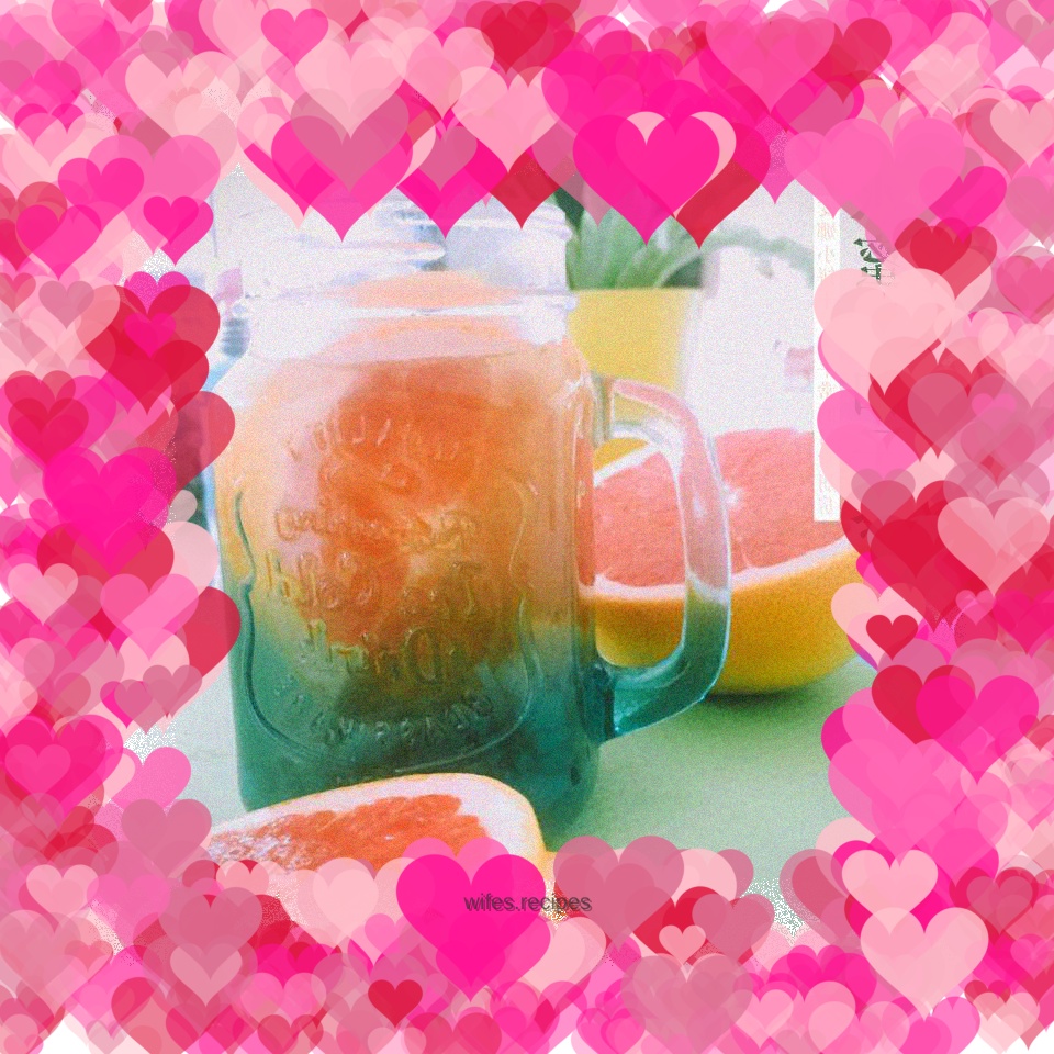 Peach grapefruit tea