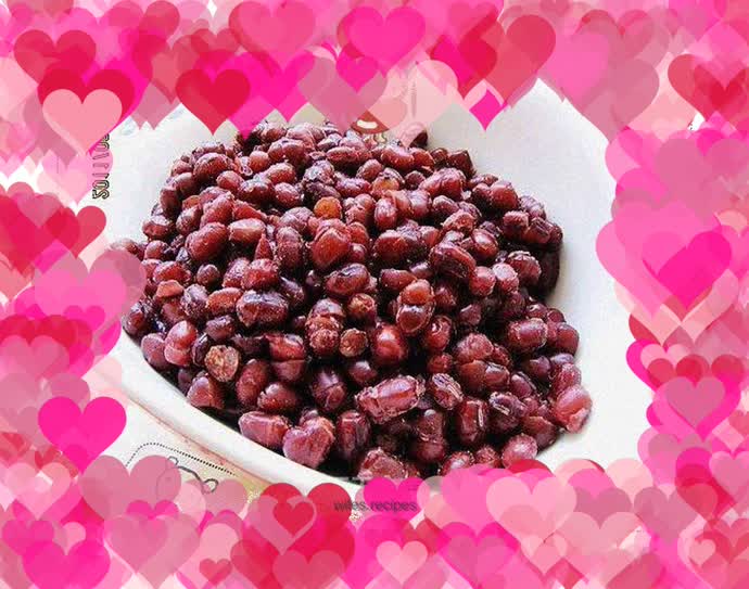 Homemade honey red beans