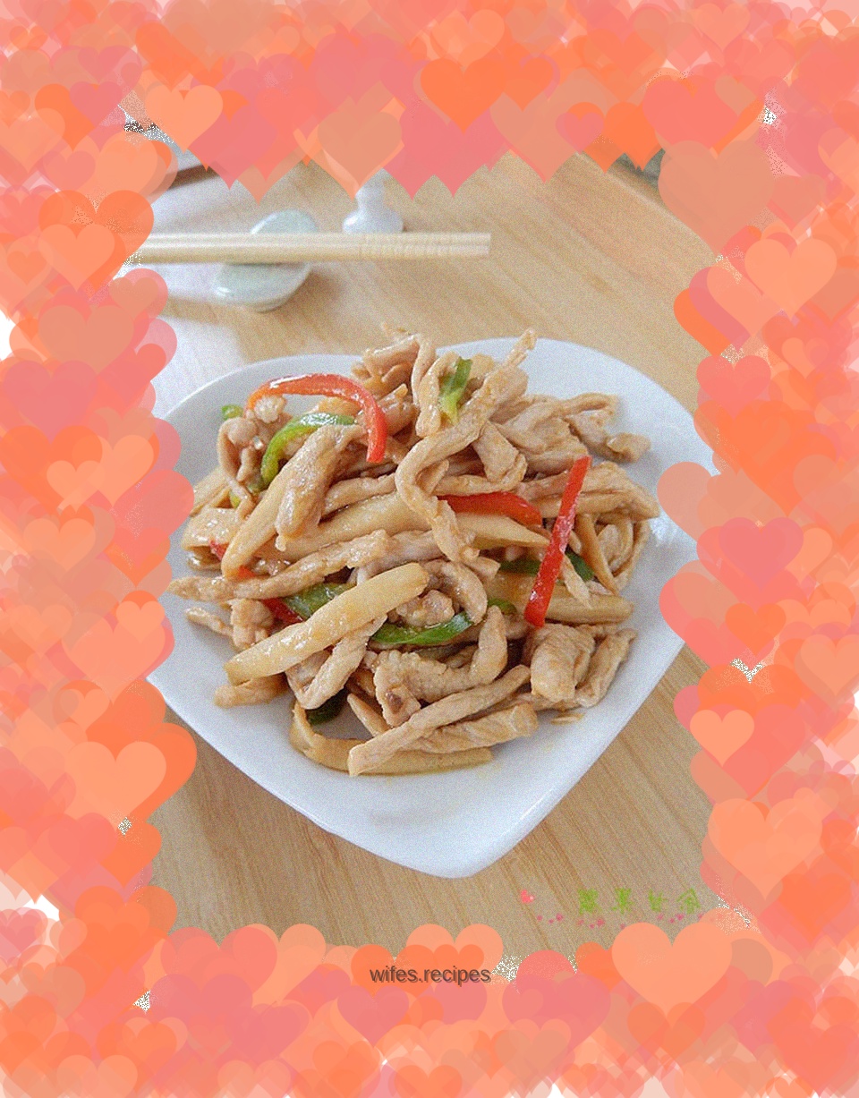 Stir-fried Shredded Pork with King Oyster Mushroom