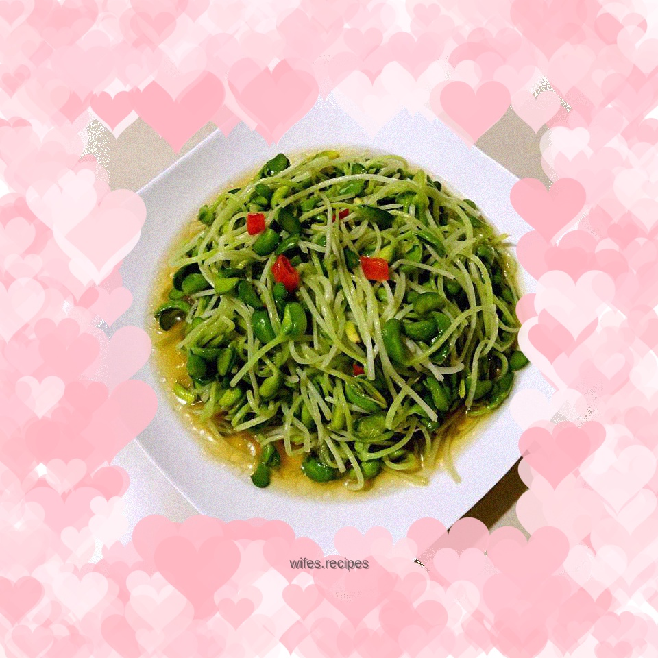 Garlic bean sprouts