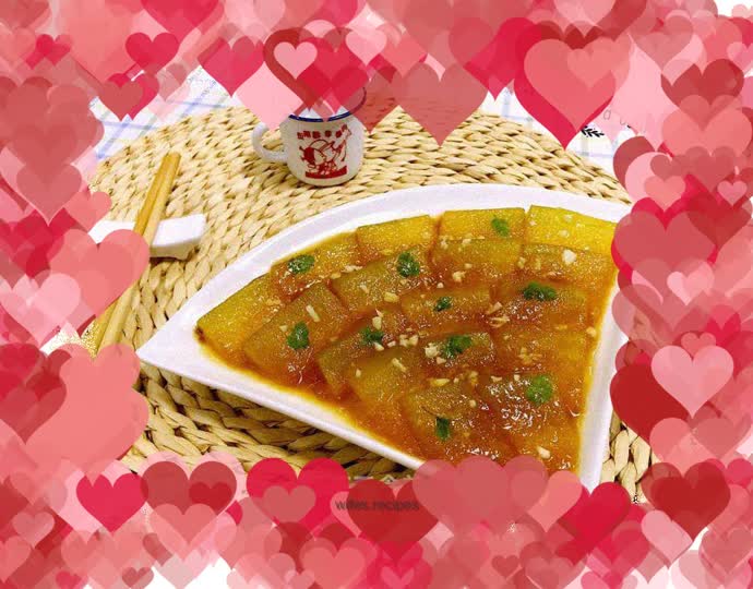 Grilled Winter Melon with Oyster Sauce