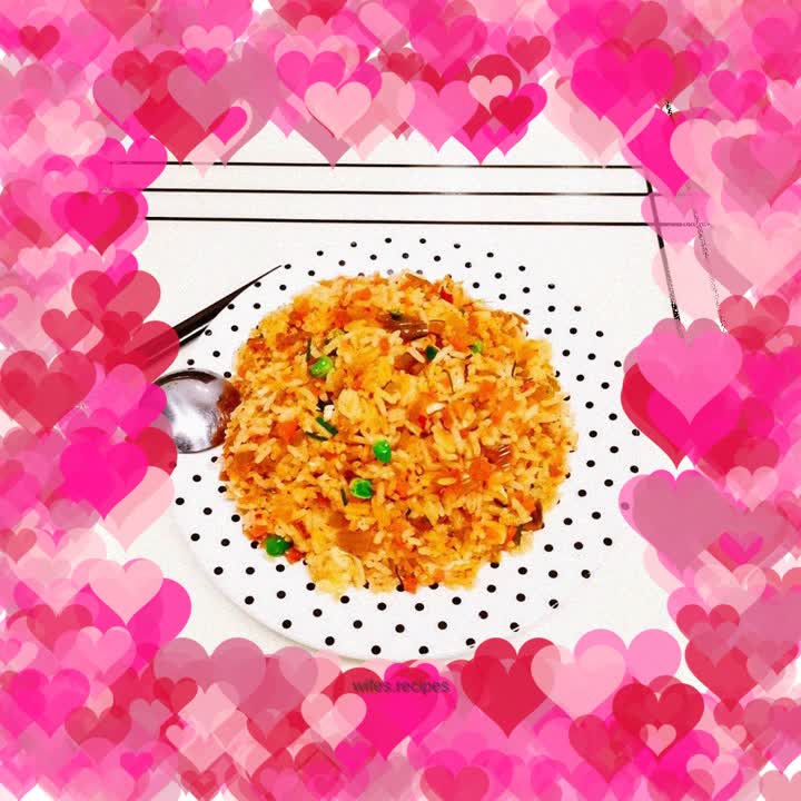 Fried rice with spicy cabbage stalks