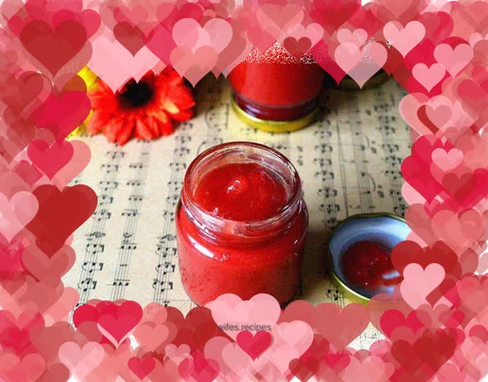 Homemade hawthorn jam