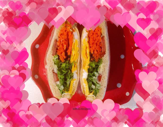 Simple breakfast-sandwich