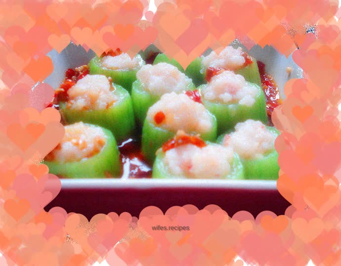 Luffa and Shrimp Mushroom Cup
