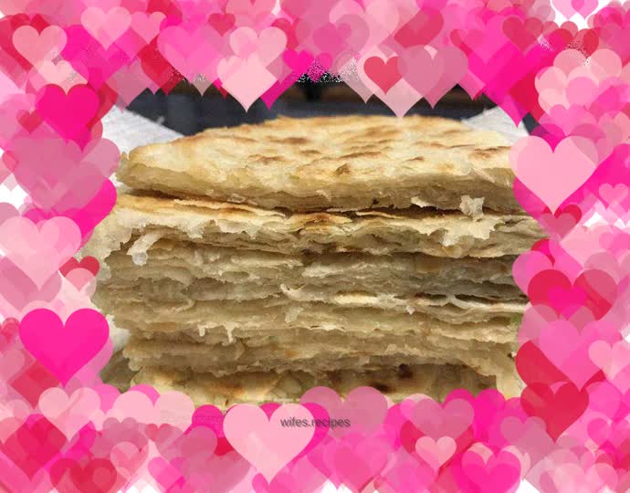 Thousand layer scallion pancake