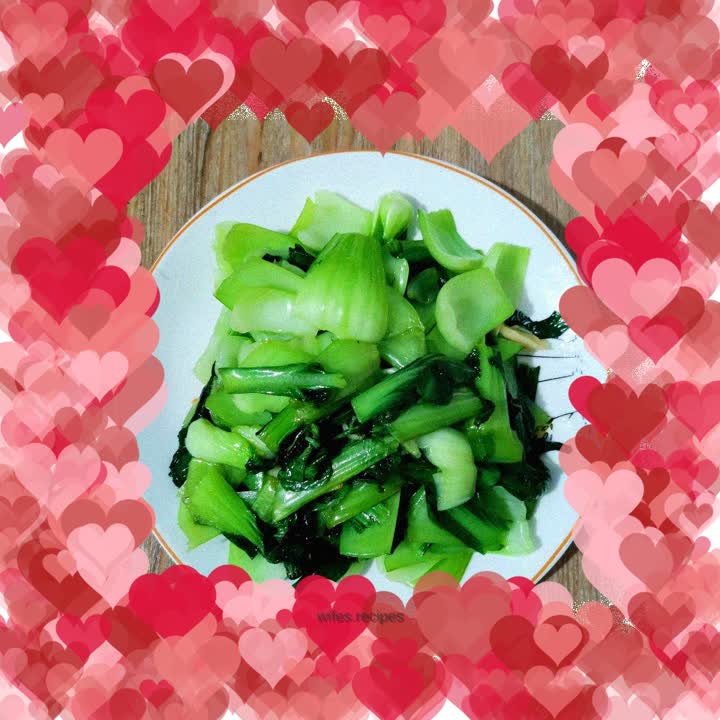 Stir-fried baby greens