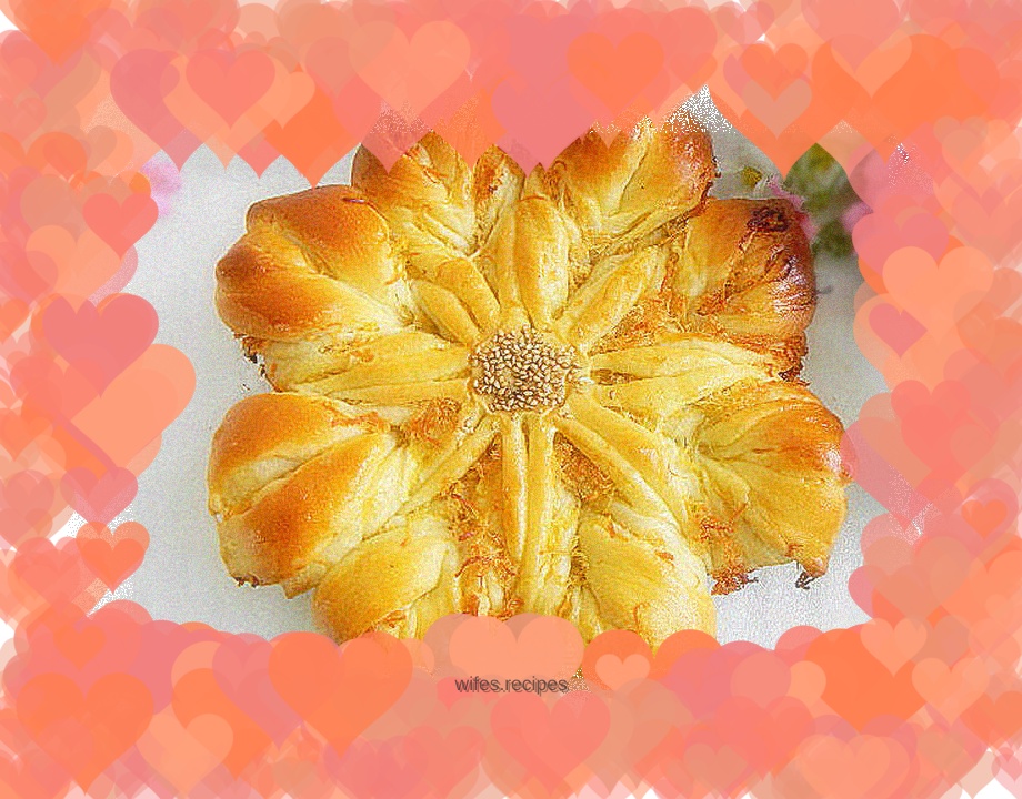 Pork floss and sunflower bread