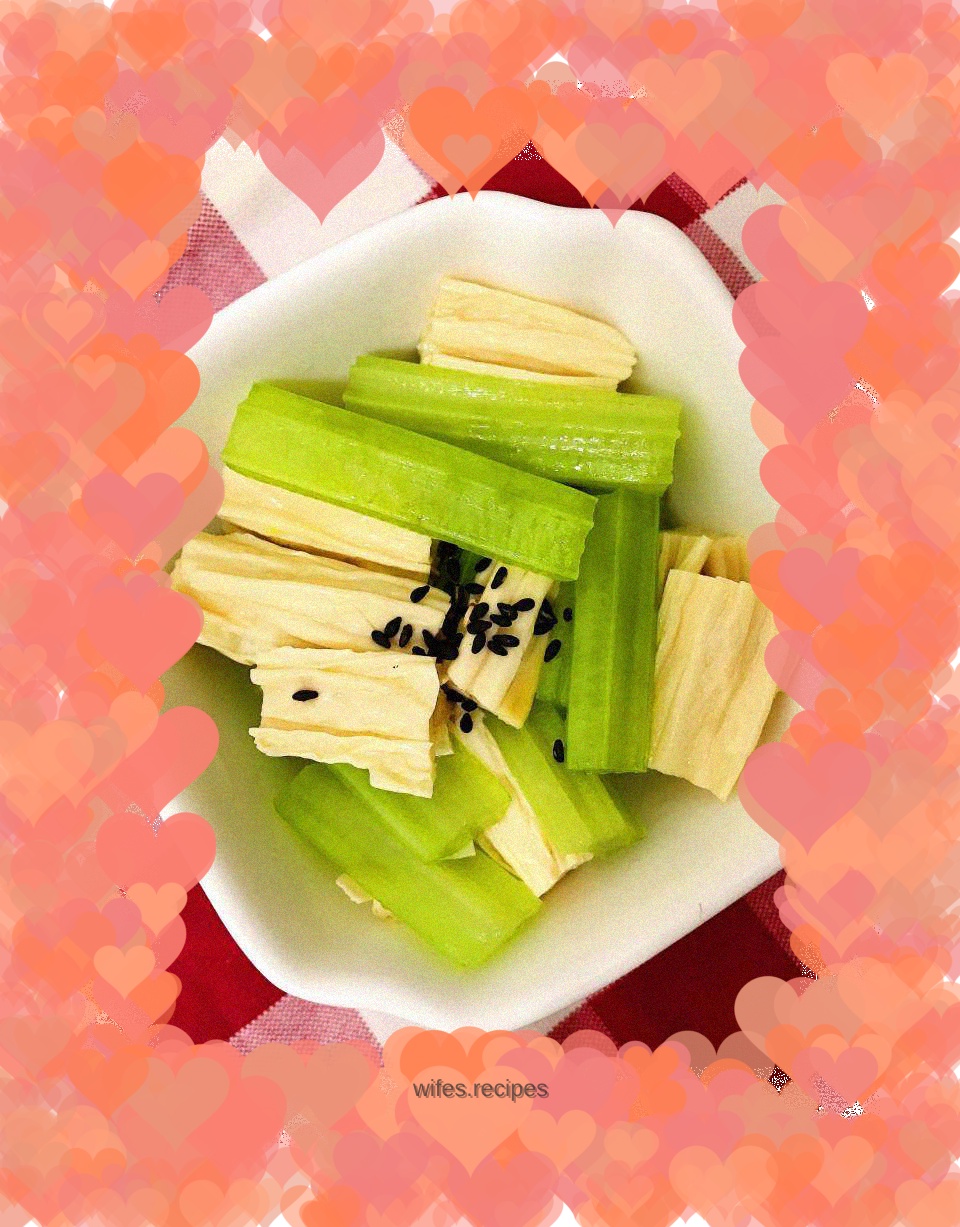 Cold Celery and Bean Curd