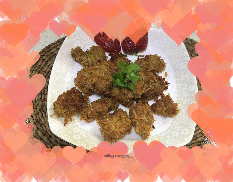 Fried chicken nuggets