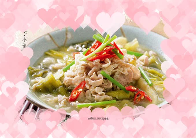 Fatty beef in sour soup