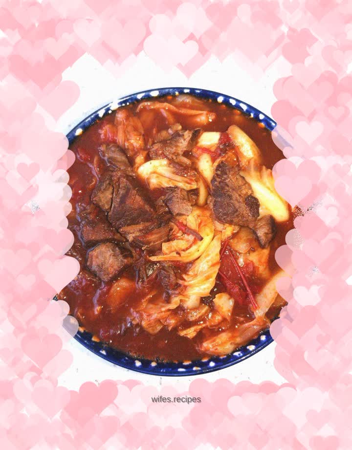 Tomato stewed beef brisket