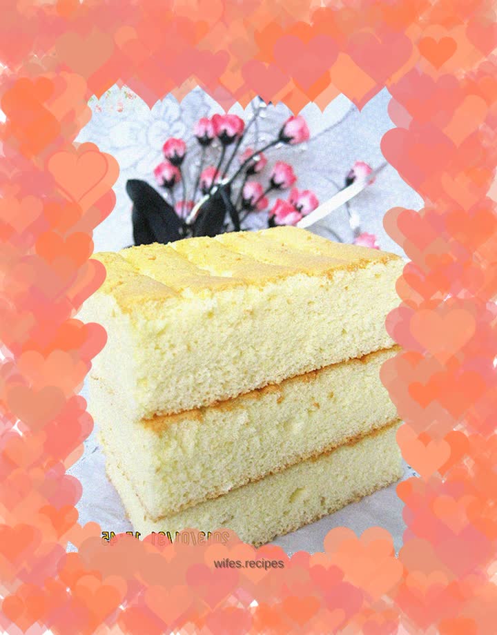 Chiffon cake baked without following the routine